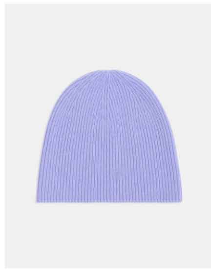 Beanie in Ribbed Cashmere