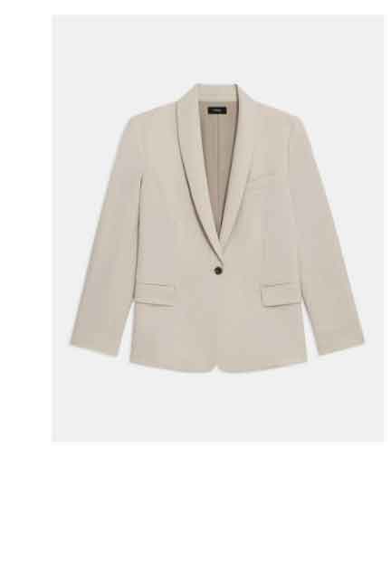 Shawl Collar Blazer in Admiral Crepe