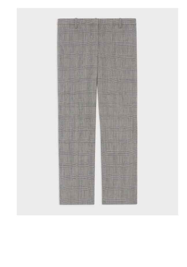 Treeca Pant in Plaid Stretch Wool