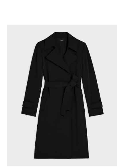 Oaklane Trench Coat in Admiral Crepe