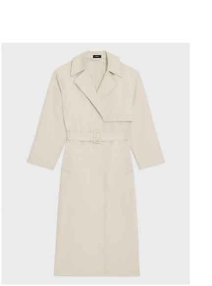 Wrap Trench Coat in Organic Cotton