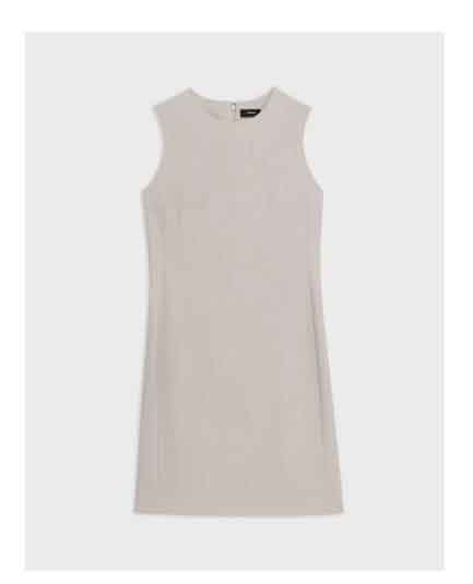 Sleeveless Fitted Dress in Good Wool