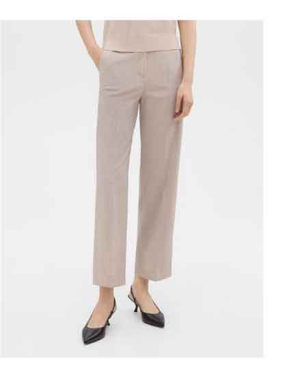 High-Waist Straight-Leg Pant in Good Wool