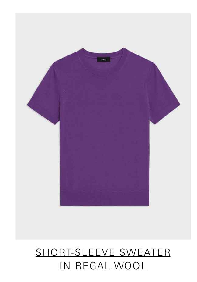 Short-Sleeve Sweater in Regal Wool