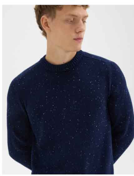 Dinin Crewneck Sweater in Donegal Wool-Cashmere