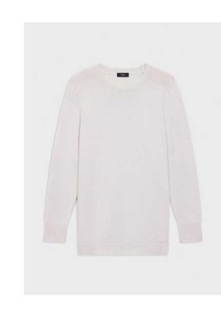 Crewneck Sweater in Feather Cashmere