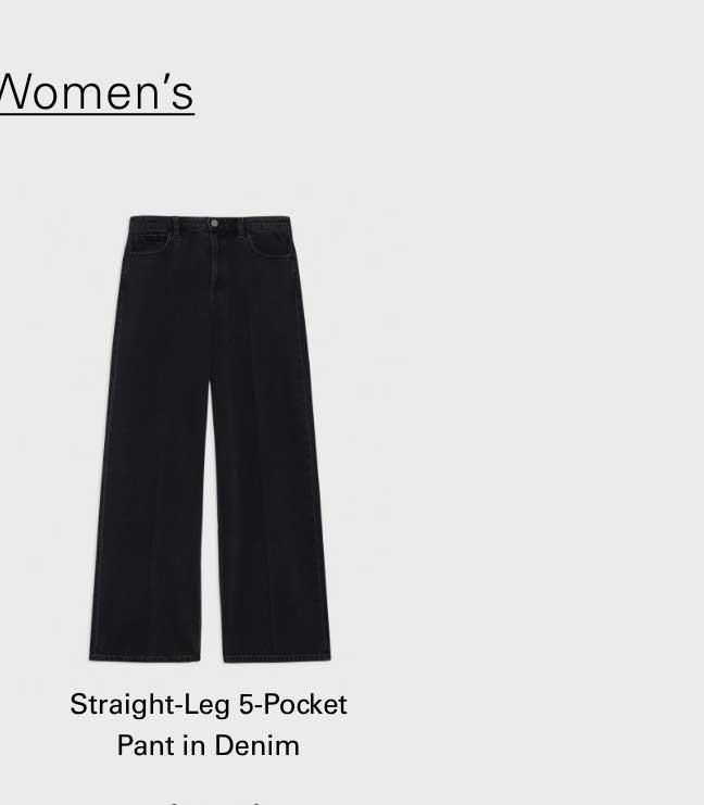 Straight-Leg 5-Pocket Pant in Denim