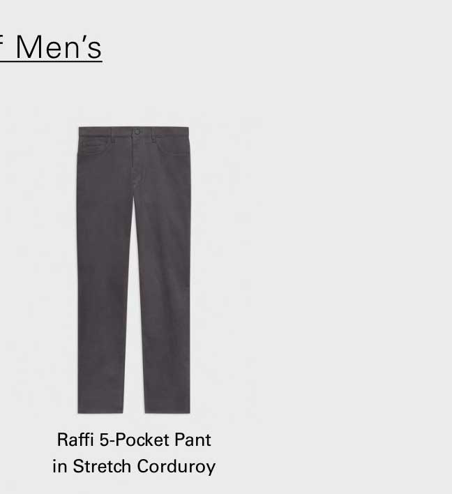 Raffi 5-Pocket Pant in Stretch Corduroy