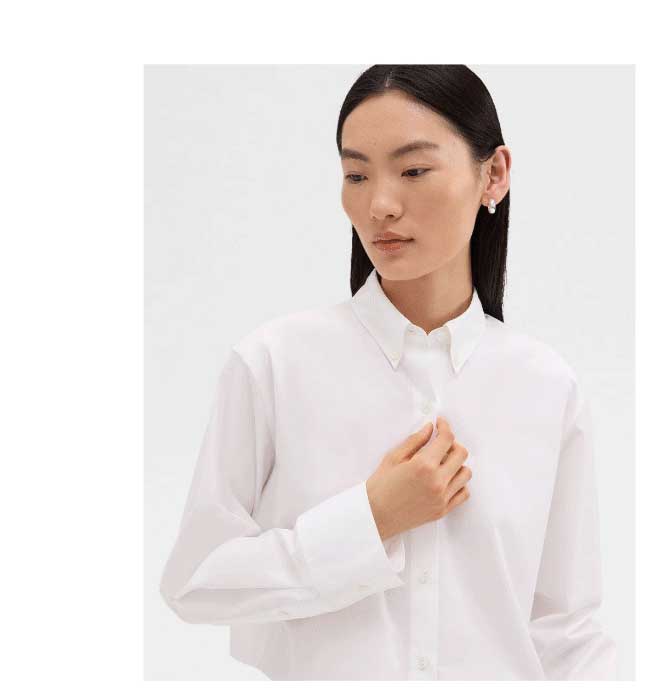 Cropped Shirt in Good Cotton