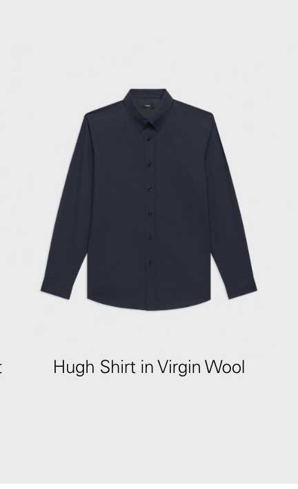 Hugh Shirt in Virgin Wool