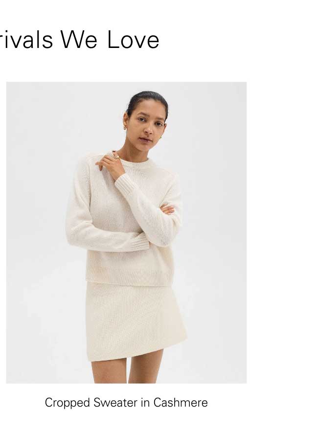 Cropped Sweater in Cashmere