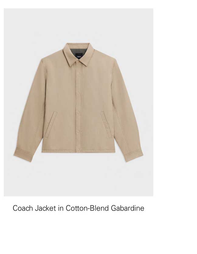 Coach Jacket in Gabardine