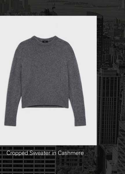 Cropped Sweater in Cashmere