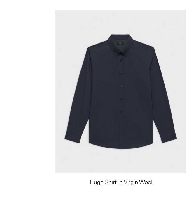 Hugh Shirt in Virgin Wool