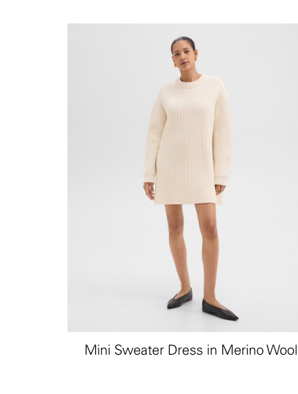 Mini Sweater Dress in Merino Wool