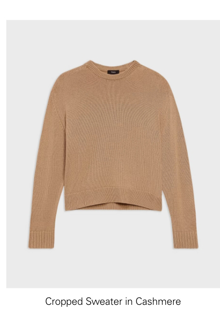 Cropped Sweater in Cashmere