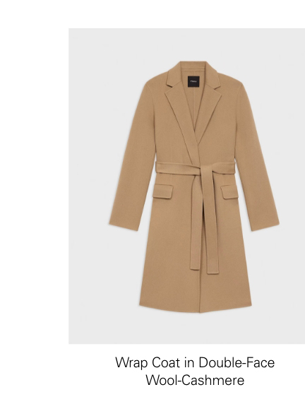 Wrap Coat in Double-Face Wool-Cashmere