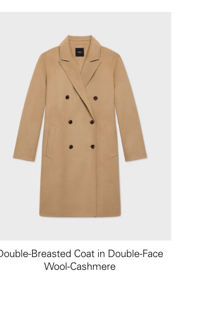 Double-Breasted Coat in Double-Face Wool-Cashmere