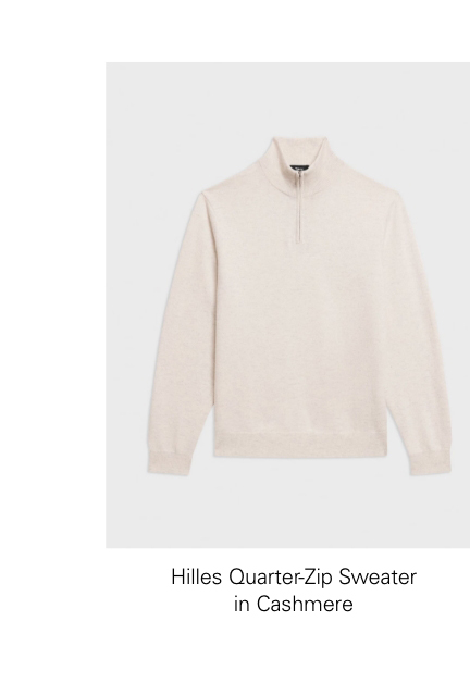 Hilles Quarter-Zip Sweater in Cashmere