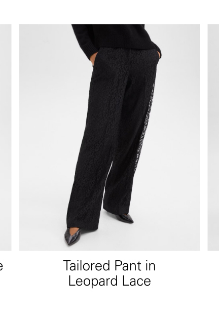 Tailored Pant in Leopard Lace