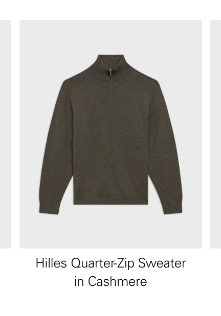 Hilles Quarter-Zip Sweater in Cashmere