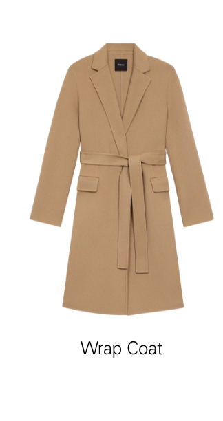 Wrap Coat in Double-Face Wool-Cashmere