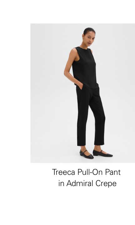 Treeca Pull-On Pant in Admiral Crepe