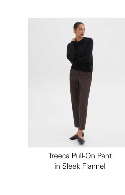 Treeca Pull-On Pant in Sleek Flannel