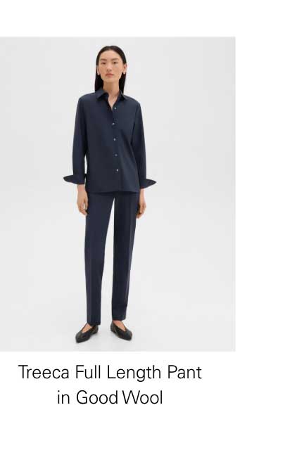 Treeca Full Length Pant in Good Wool