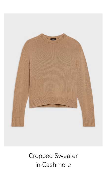 Cropped Sweater in Cashmere