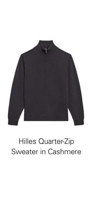 Hilles Quarter-Zip Sweater in Cashmere