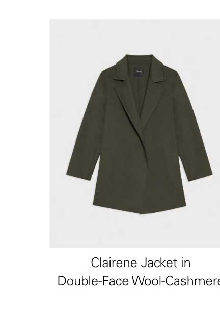 Clairene Jacket in Double-Face Wool-Cashmere