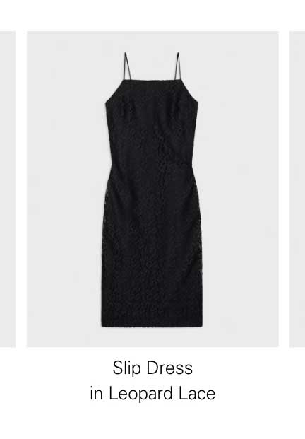 Slip Dress in Leopard Lace