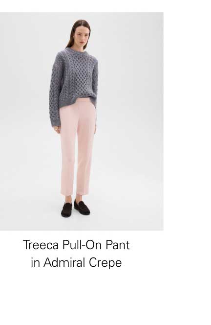 Treeca Pull-On Pant in Admiral Crepe