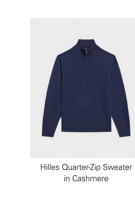 Hilles Quarter-Zip Sweater in Cashmere