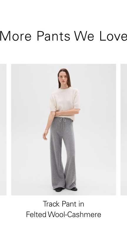 Track Pant in Felted Wool-Cashmere