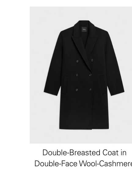 Double-Breasted Coat in Double-Face Wool-Cashmere