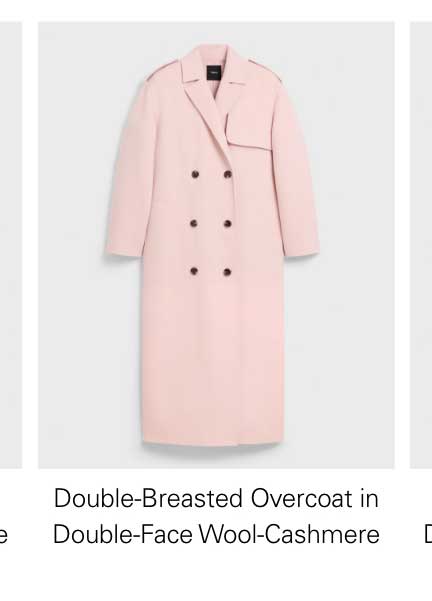 Double-Breasted Overcoat in Double-Face Wool-Cashmere