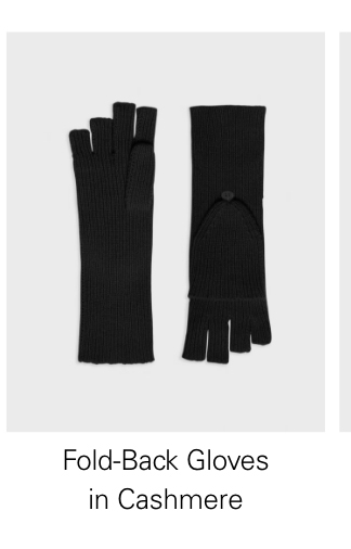 Fold-Back Gloves in Cashmere