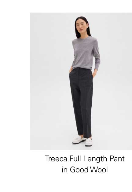 Treeca Full Length Pant in Good Wool