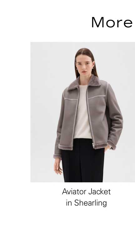 Aviator Jacket in Shearling