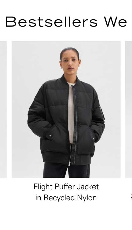 Flight Puffer Jacket in Recycled Nylon