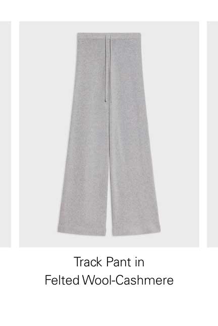 Track Pant in Felted Wool-Cashmere