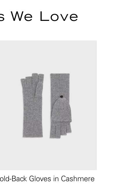 Fold-Back Gloves in Cashmere