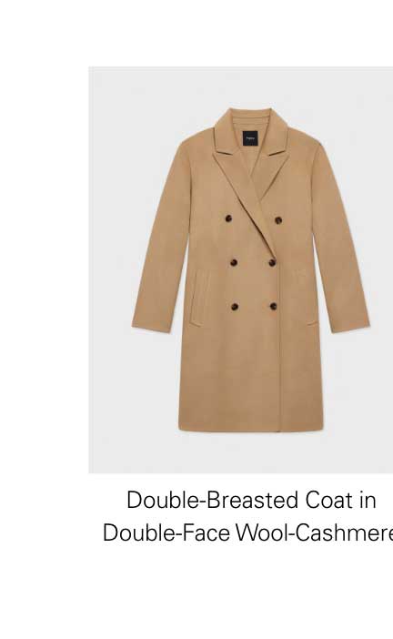 Double-Breasted Coat in Double-Face Wool-Cashmere