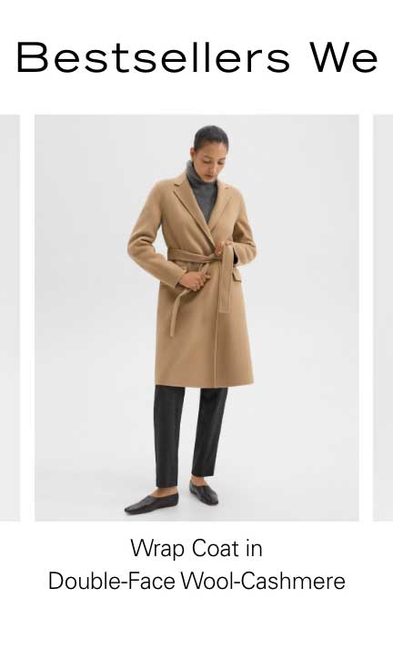 Wrap Coat in Double-Face Wool-Cashmere