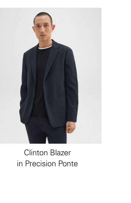 Clinton Blazer in Precision Ponte