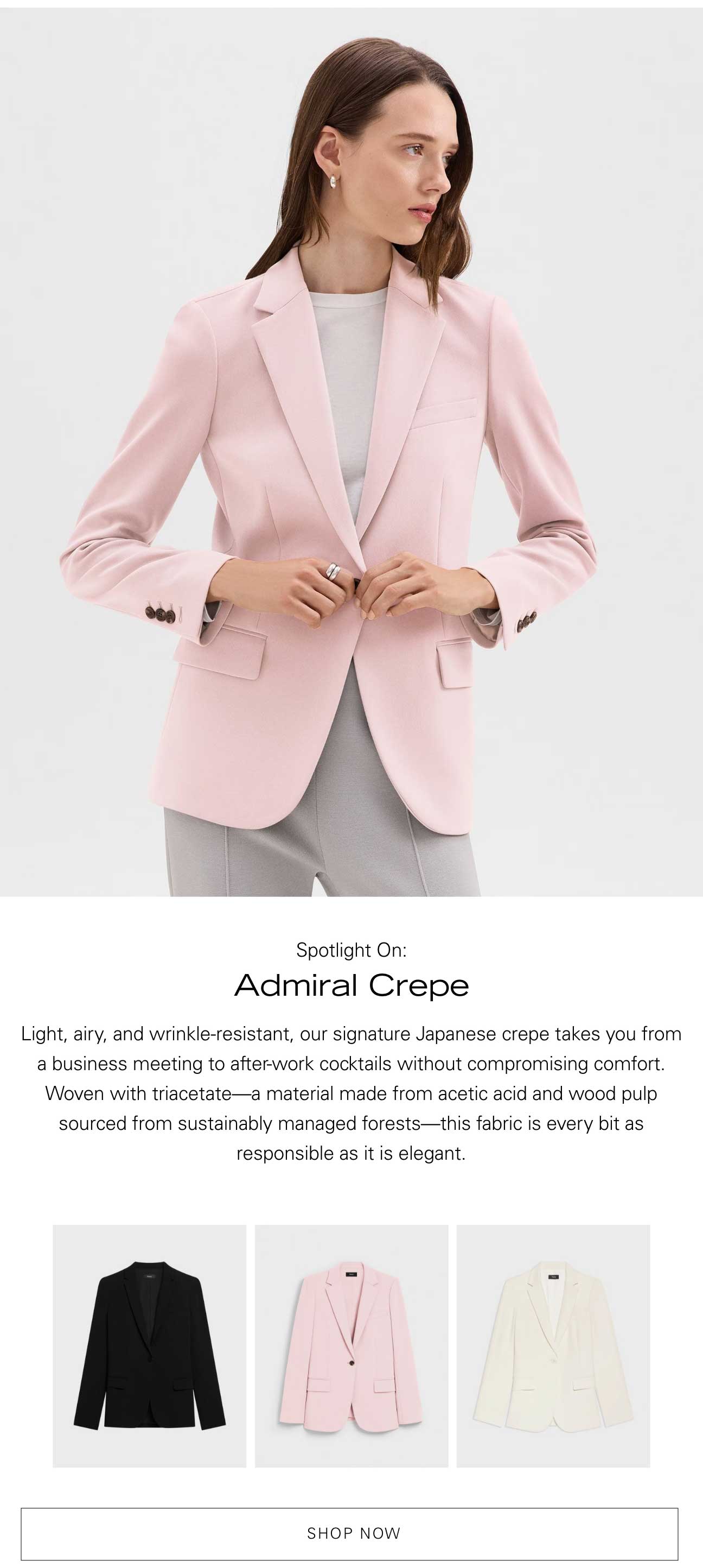 Staple Blazer in Admiral Crepe