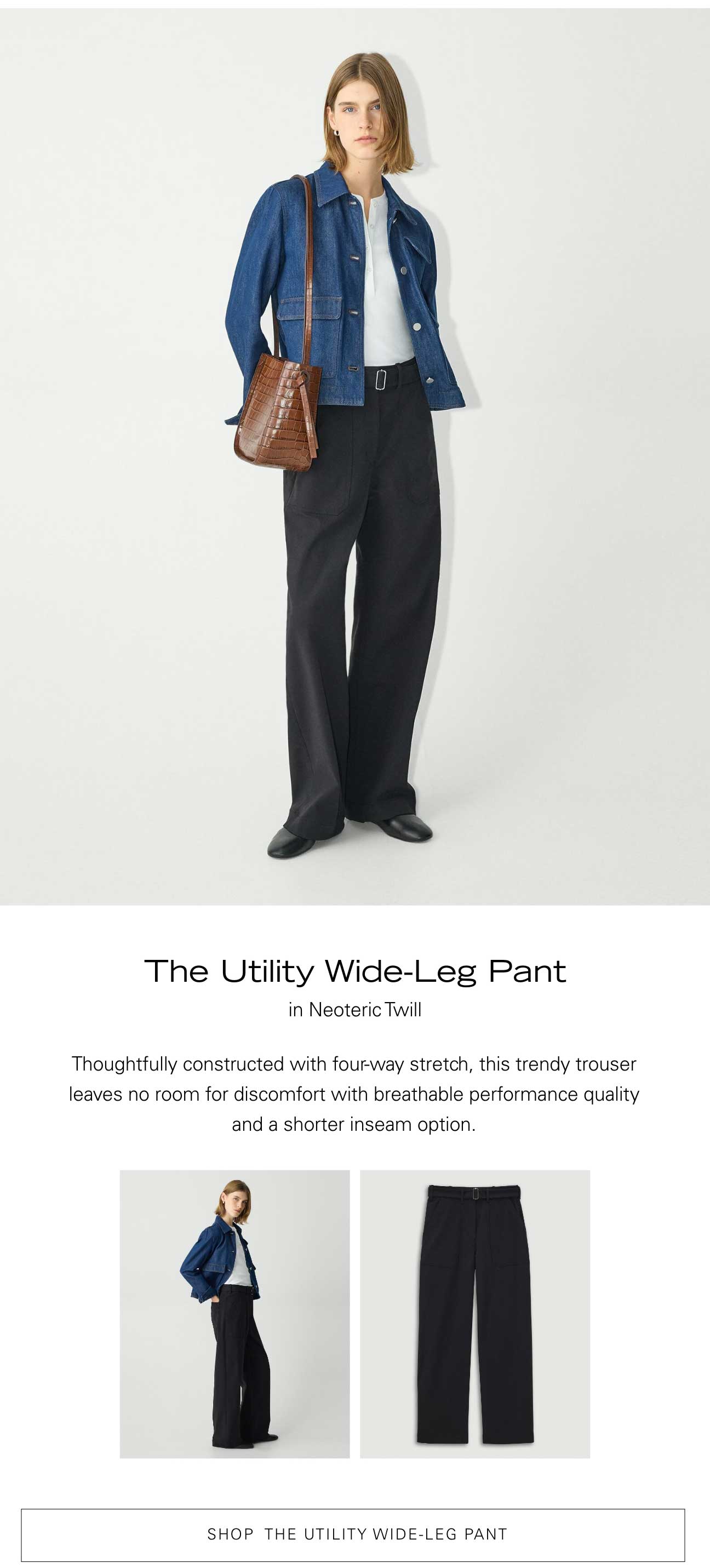 Shop The Utility Wide Leg Pant