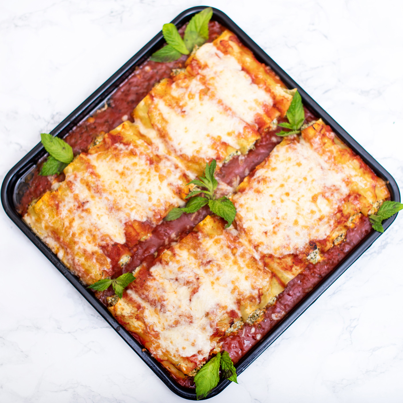 CANNELLONI MIT BROKKOLI UND FRISCHEM ZIEGENKSE